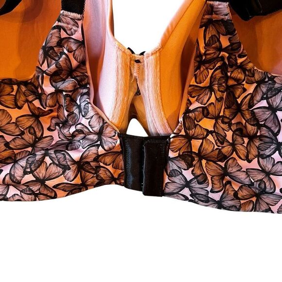 Torrid Curve 40D Perfect T-Shirt Bra & L Second Skin Panty Set Pink Butterfly - Picture 6 of 9